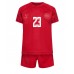 Dječji Nogometni Dres Danska Pierre-Emile Hojbjerg #23 Domaci SP 2022 Kratak Rukav (+ Kratke hlače)